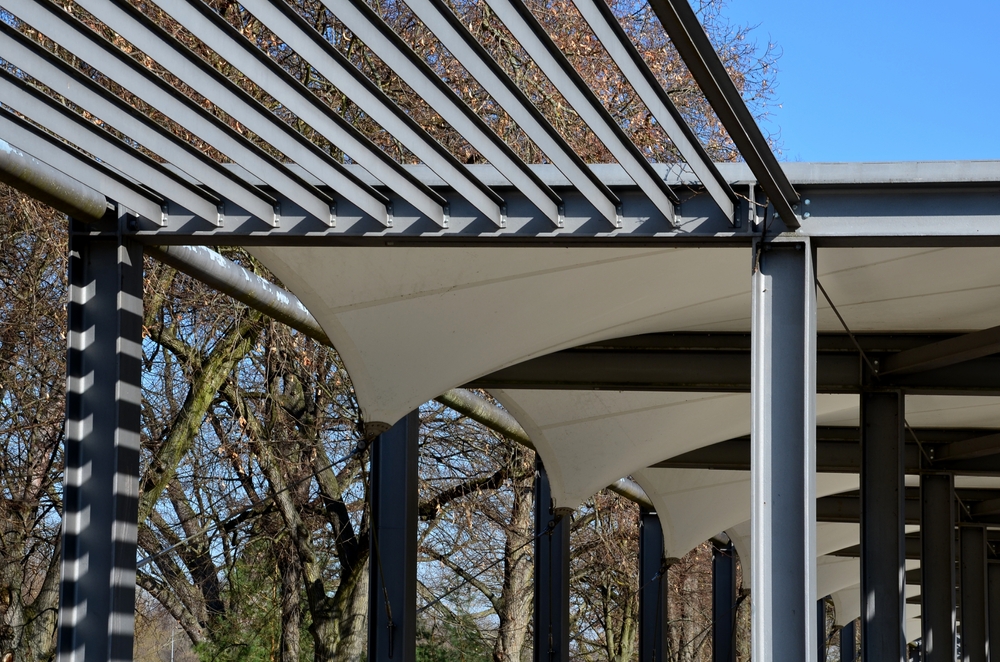 How an Aluminium Pergola Can Enhance Your Outdoor Area, Increased privacy:

white, canvas, stretched, shading, from, the, sun, and, rain, over